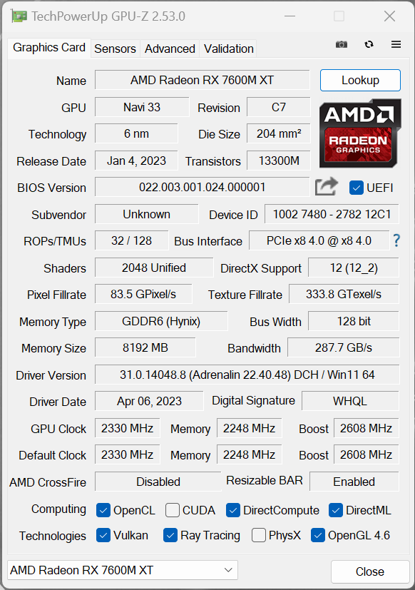 A卡翻身之作！RX 7600M XT与RTX 4060游戏实测对比(图2)