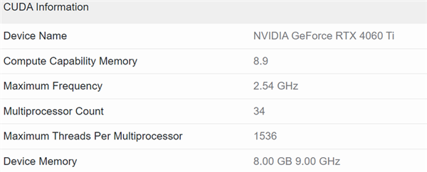 英伟达RTX 4060 Ti显卡降临：跑分出炉(图1)